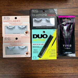 ARDELL Lashes, Glue & NORVELL tanning sample demi wispies faux mink natural